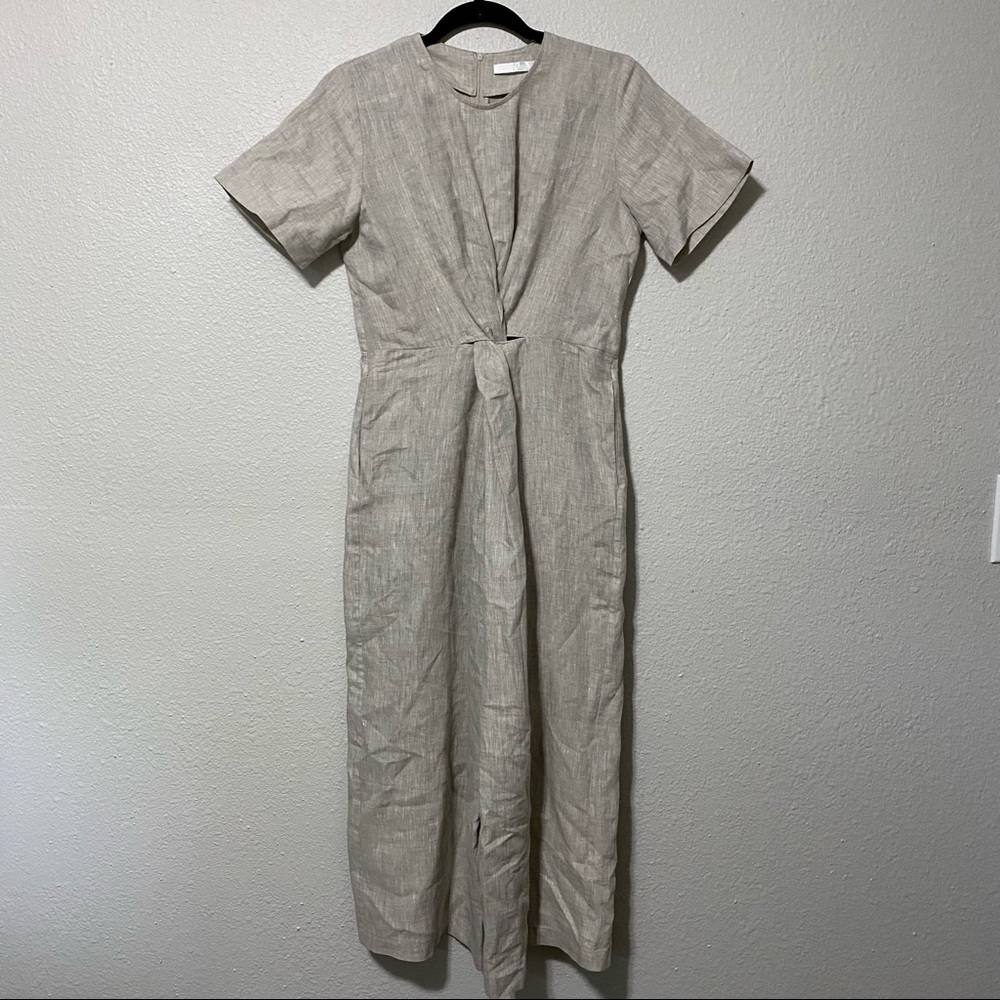 Shaina Mote Verana Jumpsuit 100% Linen 2 Euc Natural — image 3 of 8